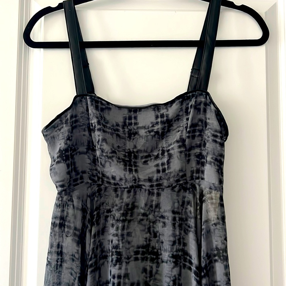 Black Tie Midi Sheer Dress